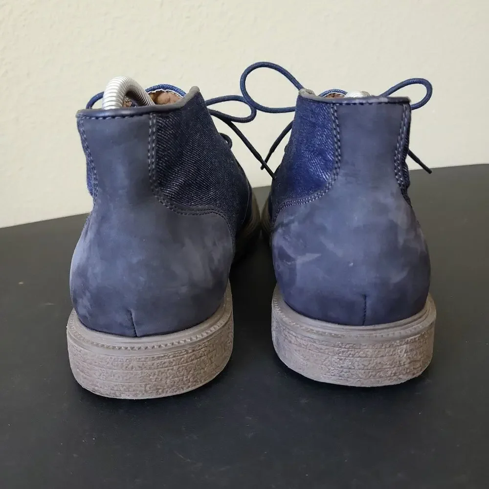 G.H. Bass & Co. Mens Radley Blue Round Toe Lace Up Ankle Chukka Boots Size 9.5 M